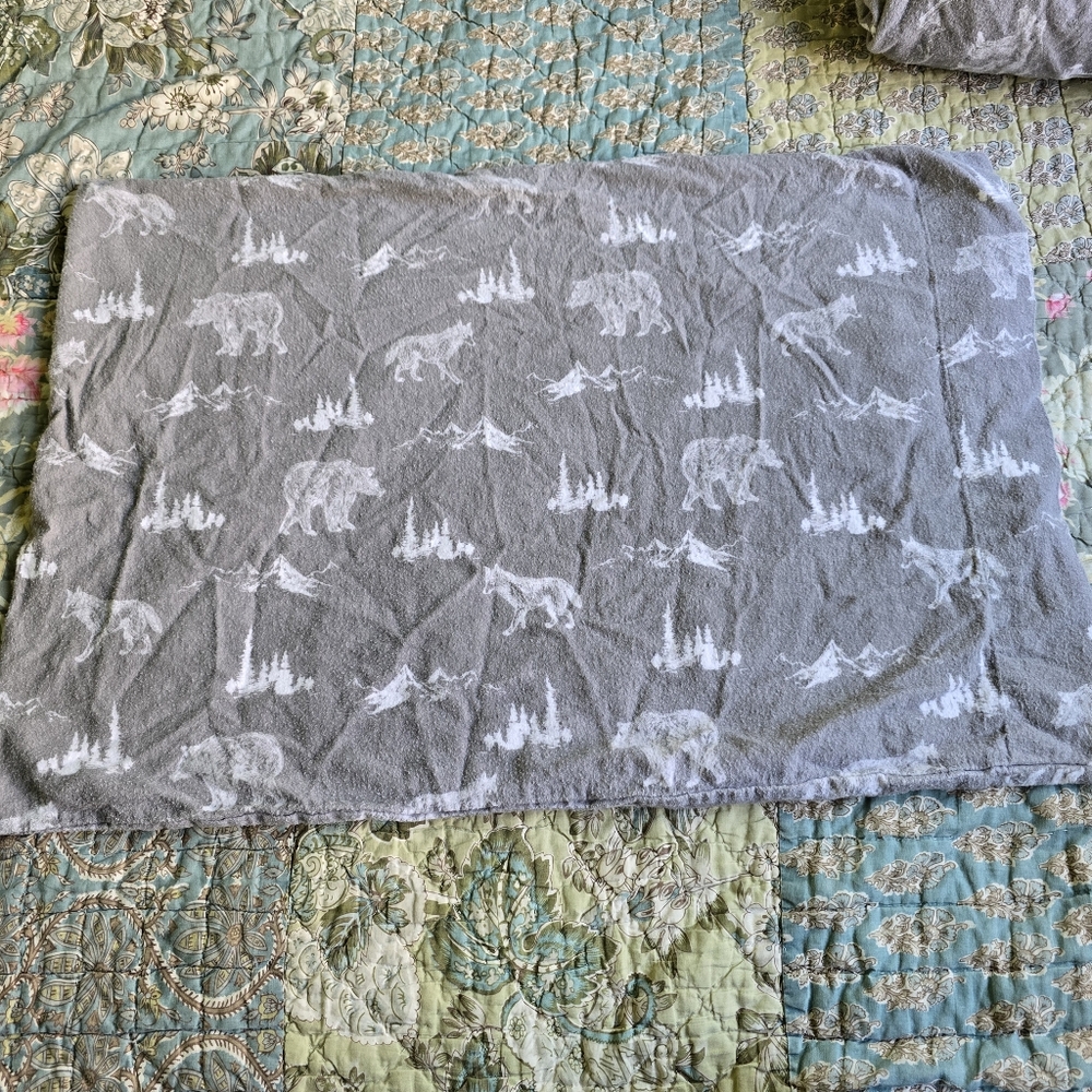 HD Designs Woodland Animals Cotton Flannel 3-Piece Sheet Set Size Twin - Picture 2 of 5